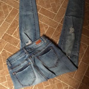 Light Wash Skinny Jeans